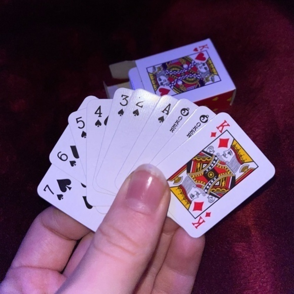 New Tiny Pocket Playing Cards Deck , Travel Size Card Deck , Airport + Roadtrips